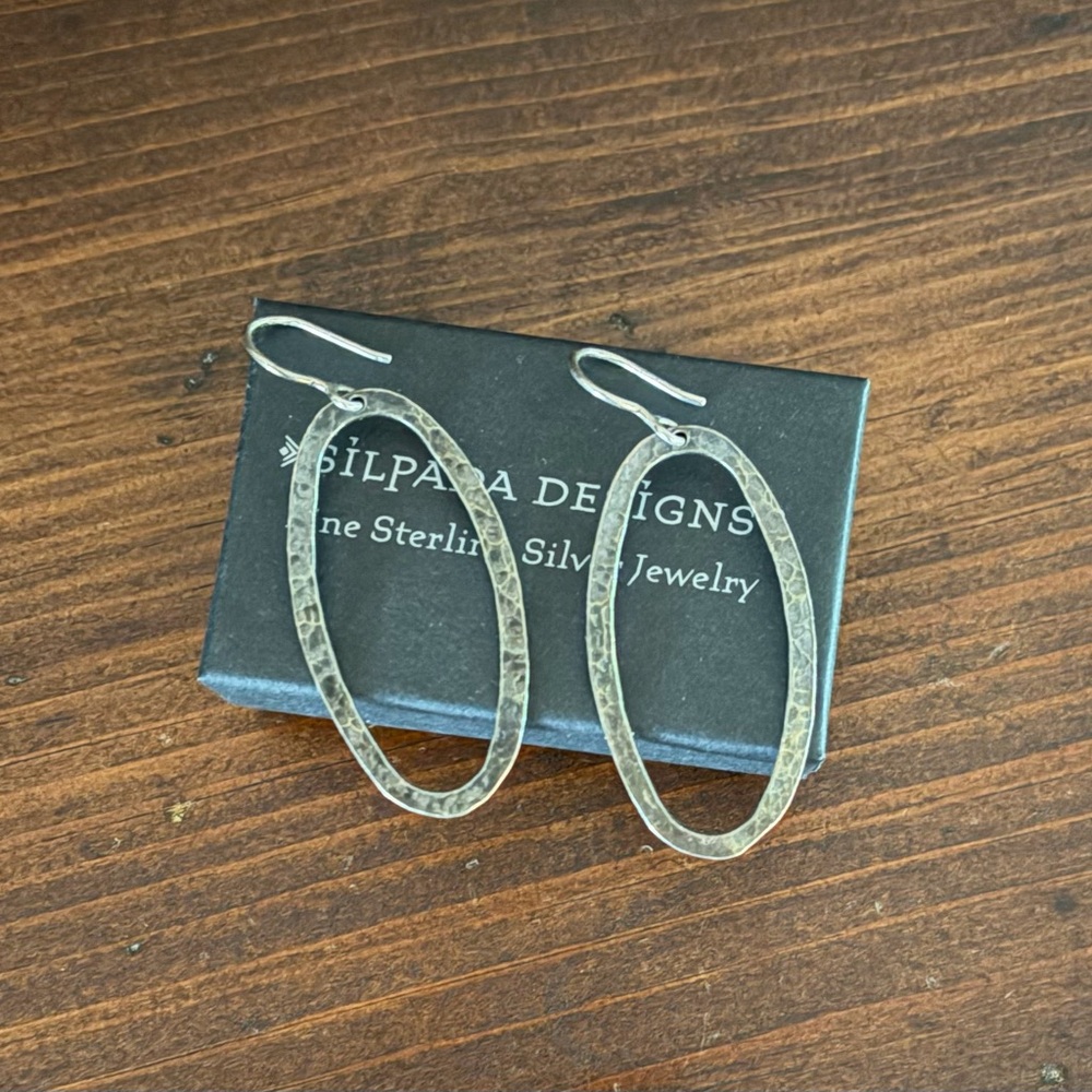 Silpada Hammered Earrings